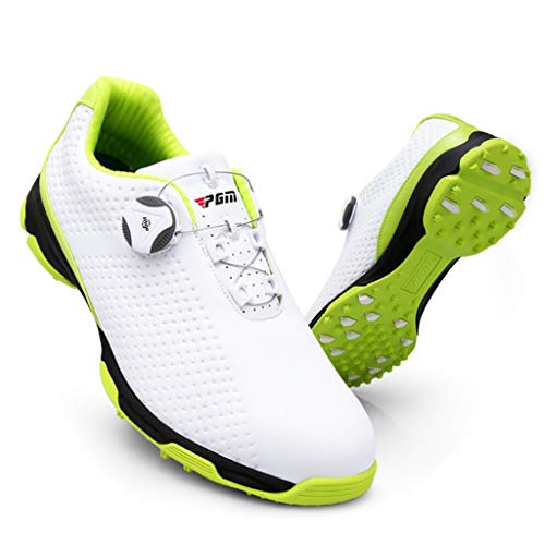 Zapatos de Golf Impermeables Antideslizantes para Hombre con Sistema de Encaje