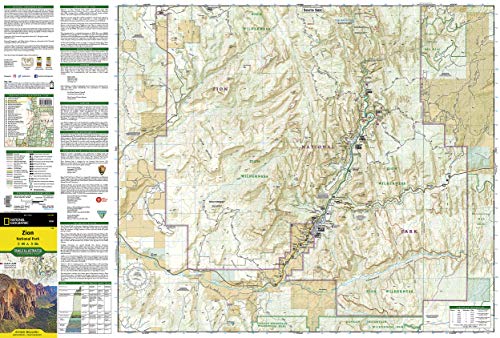 Zion National Park: Trails Illustrated National Parks: NG.NP.214 (National Geographic Trails Illustrated Map) [Idioma Inglés]