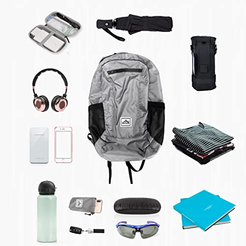 ZJTFGD Ultra Lightweight Foldable Travel Hiking Backpack, Water Resistant Packable Rucksack Daypack 20L for Outdoor Sport Travelling Walking Hiking Camping Biking (navy blue)