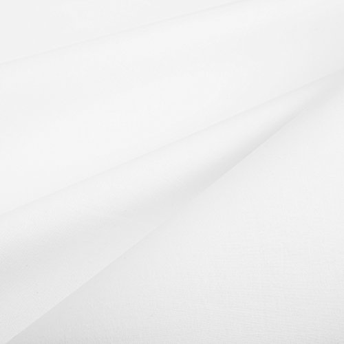 ZOLLNER Sábana Bajera de algodón Blanca, Cama 105, 180x290 cm, Otras Medidas