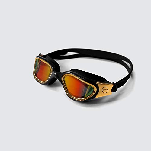 ZONE3 Vapour Gafas de natación, Unisex, Polarizado-Negro/Oro, tamaño único