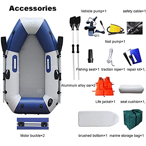 ZXQZ Kayak Kayak Inflable, Juego de Canoa Inflable, para Salir Al Mar, Pescar, Jugar En La Costa, para 1-2 Personas Puede Soportar 210 Kg