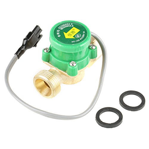 1 PCS HT-120 AC220V 1A G3 / 4"-3/4" Rosca Interruptor del sensor de flujo de la bomba de agua para ducha Calentador de agua de flujo