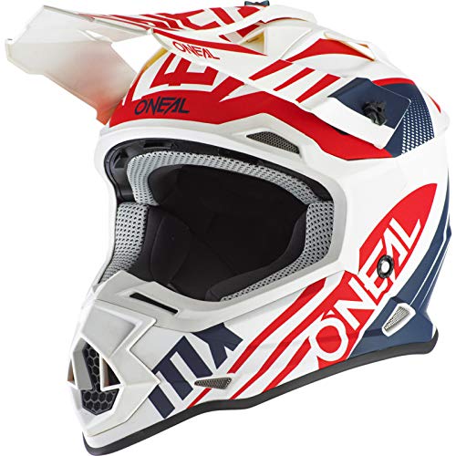 2SRS Helmet SPYDE 2.0 white/blue/red L (59/60cm)