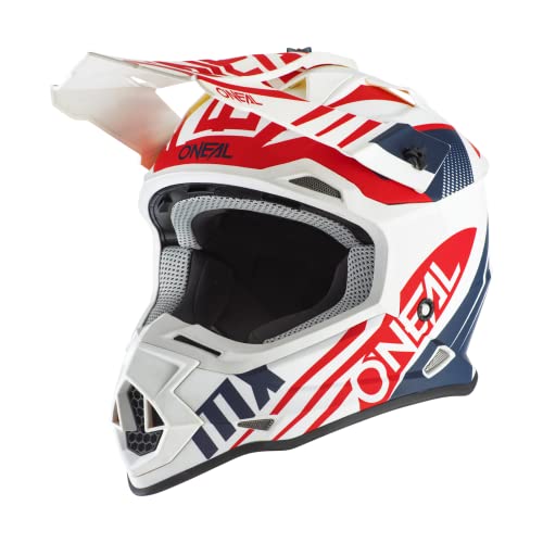 2SRS Helmet SPYDE 2.0 white/blue/red M (57/58cm)