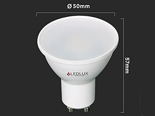 3 bombillas LED GU10 regulables, 220 V, 7 W = 50 W, 480 lúmenes, foco LED GU10 regulable con Triac Dimmer, blanco cálido neutro frío (4000K)