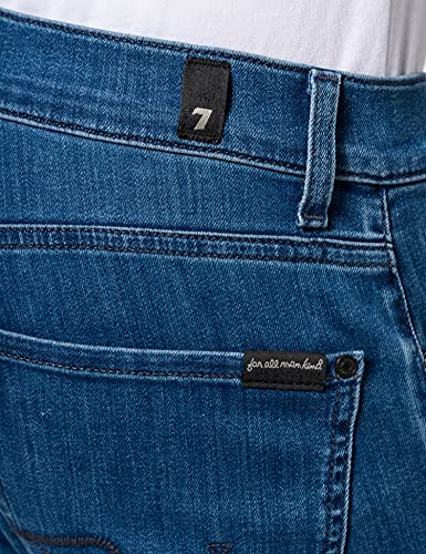 7 For All Mankind Standard Luxe Performance Eco Mid Blue Jeans, Mediados Azul, 31W x 30L para Hombre