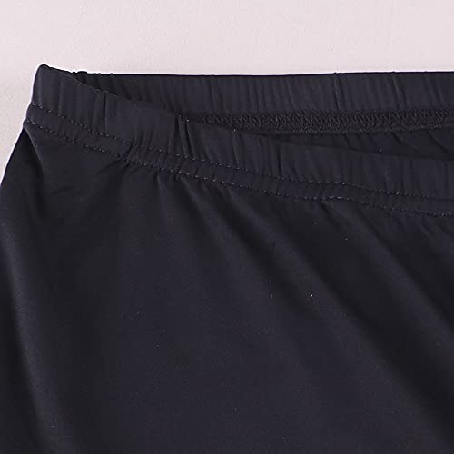 7Power Pantalones Cortos para Correr para Hombre con Grandes Lados divididos Color Black Size XL