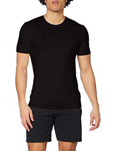 Abanderado ASA040W, Camiseta X-Temp con Manga corta para Hombre, Negro, Large (Tamaño del fabricante:L/52)