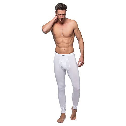 Abanderado Termal Termaltech Pantalones térmicos, Blanco (Blanco 001), Medium (Tamaño del Fabricante:M/48) para Hombre