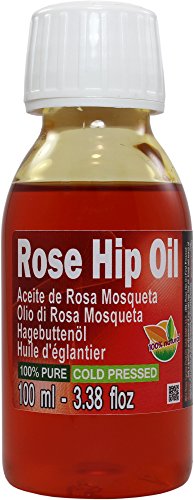 Aceite Rosa Mosqueta 100% Puro Total 100ml, Primera prensada en frío, Extra virgen -Color naranja brillante-. Primera calidad de Exportación. Envío súper rápido desde España