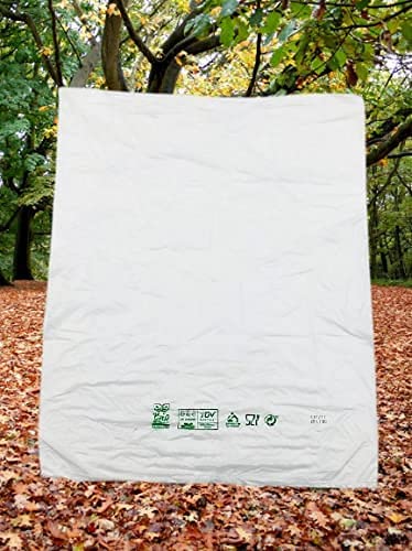 ACESA - Bolsa Block Mercado Compostable y Biodegradable de origen vegetal. Translúcido 500 unidades. (25x35)