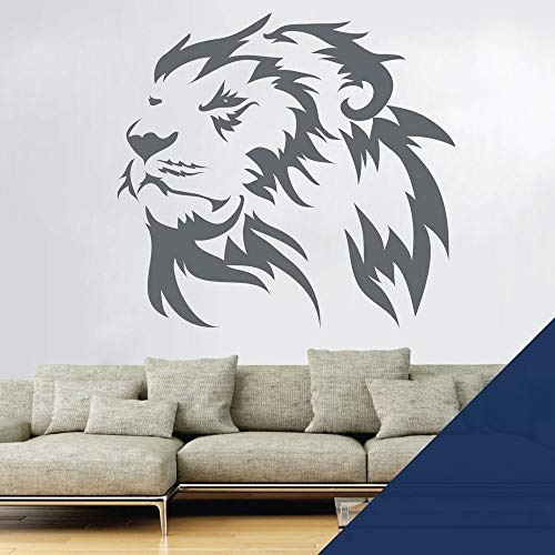 Adhesivo decorativo para pared, diseño de cabeza de león, rey león, safari, áfrica, animales