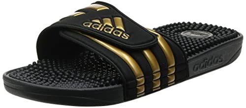 Adidas Adissage Zapatos de playa y piscina Unisex adulto, Negro (Negro 000), 48.5 EU (13 UK)