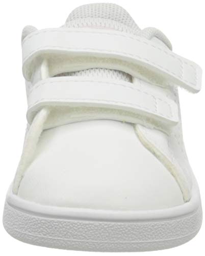 adidas Advantage I, Sneaker Unisex bebé, Footwear White/Real Pink/Footwear White, 18 EU