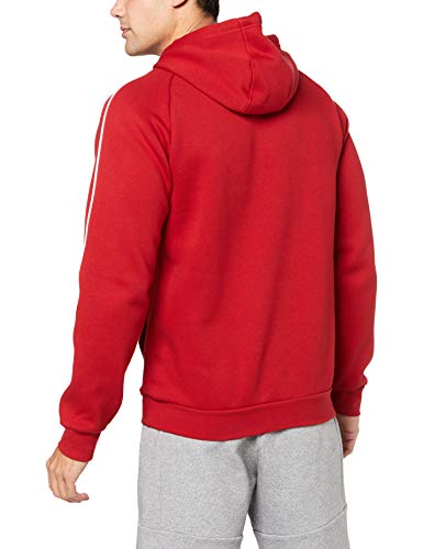 Adidas Core 18 Hoody Sudadera con Capucha, Hombre, Rojo (Rojo/Blanco), XL