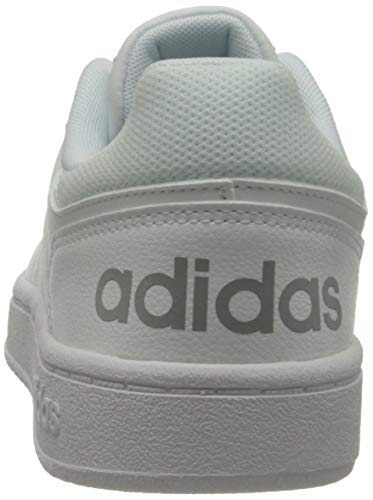 adidas Hoops 2.0, Basketball Shoe Mujer, Cloud White/Cloud White/Grey, 37 1/3 EU
