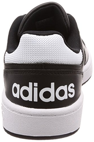 Adidas Hoops 2.0, Zapatillas de Deporte Hombre, Negro (Negbas/Ftwbla/Ftwbla 000), 42 EU
