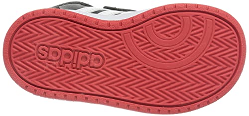 adidas Hoops Mid 2.0, Basketball Shoe Unisex bebé, Core Black/Footwear White/Vivid Red, 26 EU