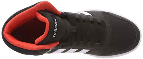 Adidas Hoops Mid 2.0 K, Zapatillas Altas Unisex niños, Negro (Core Black/Footwear White/Hi/Res Red 0), 30 EU