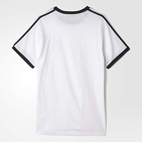 adidas Originals California - Camiseta para Hombre, Blanco/Negro, L