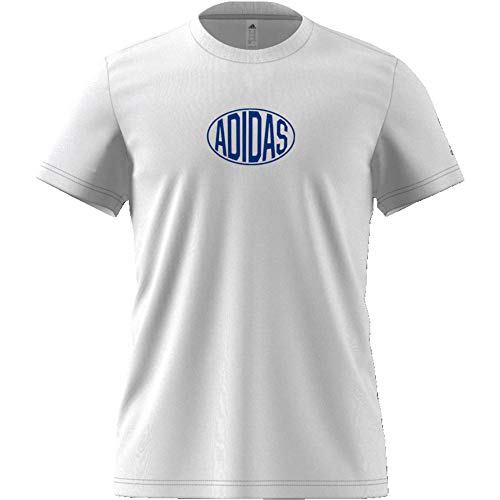 adidas Q3 Shop tee 1 Camiseta, Hombre, Blanco, 2XL