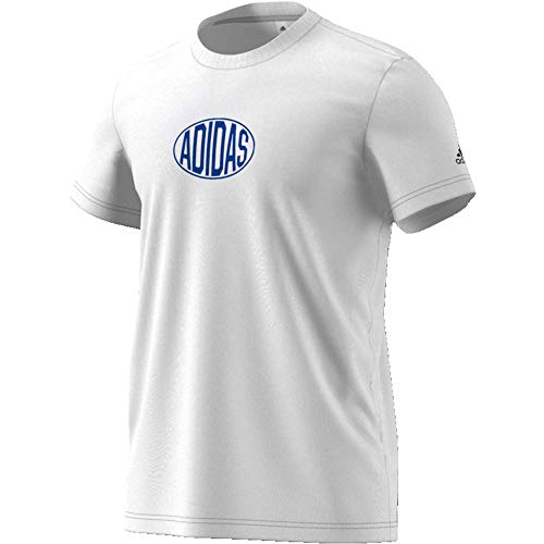 adidas Q3 Shop tee 1 Camiseta, Hombre, Blanco, 2XL