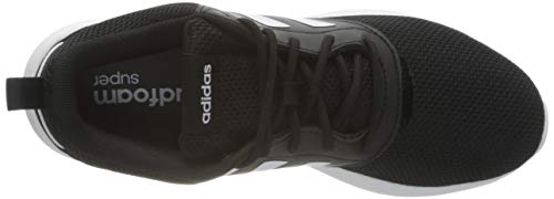 adidas QT Racer 2.0, Road Running Shoe Mujer, Core Black/Cloud White/Grey, 41 1/3 EU