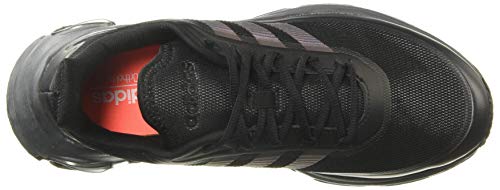 Adidas QUADCUBE, Zapatillas Running Hombre, Negro (Core Black/Core Black/Signal Coral), 41 1/3 EU