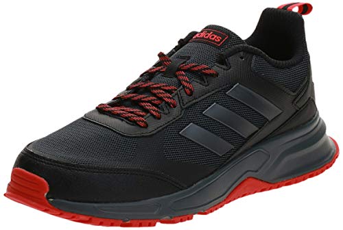 Adidas Rockadia Trail 3.0, Zapatillas Running Hombre, Negro (Core Black/Night Met./Active Red), 40 2/3 EU