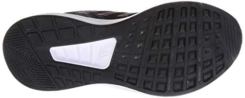 adidas Runfalcon 2.0, Road Running Shoe Mujer, Core Black/Grey/Screaming Pink, 38 EU