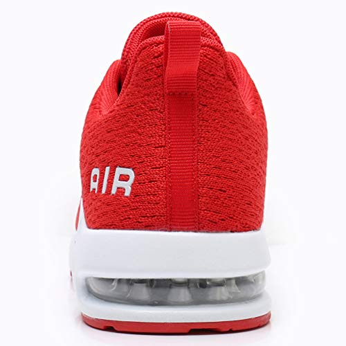 AFFINEST Zapatos para Correr para Mujer Air Zapatillas de Running Ligero y Transpirable Sneakers y Asfalto Aire Libre y Deportes Calzado Rojo 36