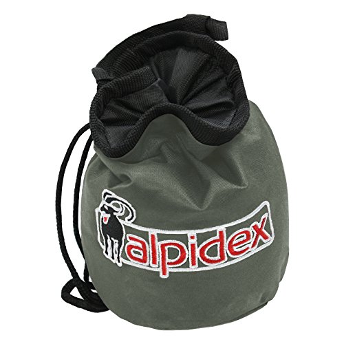 ALPIDEX Bolsa Magnesio Escalada Chalk Bag Bolsa Tiza, Color:Grey Mountain
