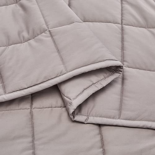 Amazon Basics Manta de algodón pesada, para todas las estaciones, 9 kg, 122 x 183 cm (doble), gris oscuro