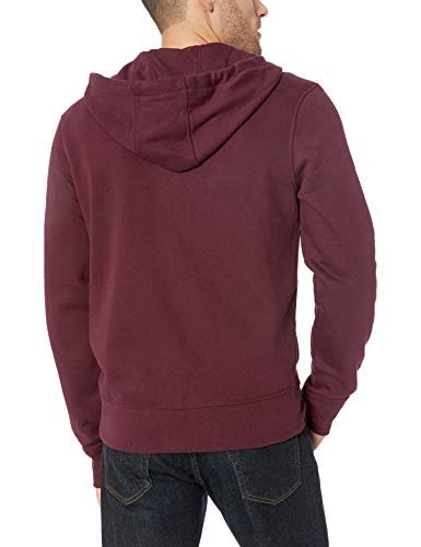Amazon Essentials Full-Zip Hooded Fleece Sweatshirt sudadera, Rojo (burgundy), Medium