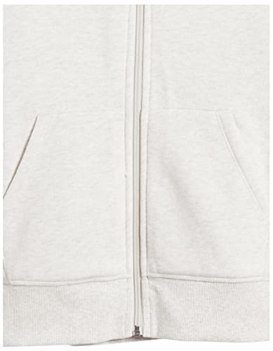 Amazon Essentials - Jersey con capucha, forro polar sherpa y cierre de cremallera completa para mujer, Beige (Oatmeal Heather), US XL (EU 2XL)