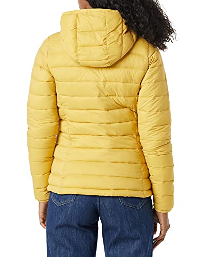 Amazon Essentials Lightweight Water-Resistant Packable Hooded Puffer Jacket Chaqueta, Amarillo Oscuro, S