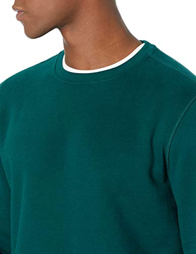 Amazon Essentials Long-Sleeve Crewneck Fleece Sweatshirt Sudadera, Verde Bosque, XL