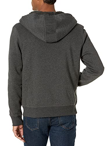 Amazon Essentials Sherpa Lined Full-Zip Hooded Fleece Sweatshirt Novelty-Hoodies, Carbón Heather, US (EU XL-XXL)