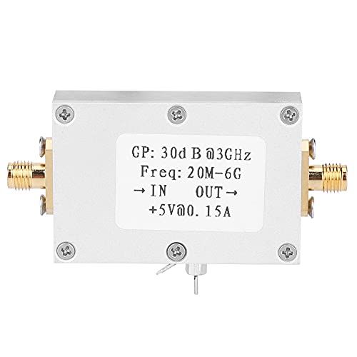 Amplificador de Potencia RF, Receptor de Señal de Amplificador RF de 20M-6Ghz para Radioaficionado FM HF VHF/UHF