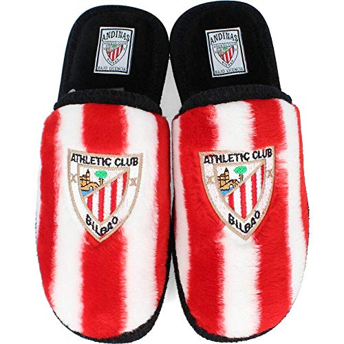 Andinas - Zapatillas de estar por casa Andinas Ath. club Bilbao - Rojo-blanco, 42