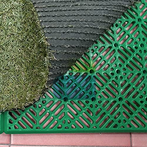 ANTIHUMEDADES Pack 48 uds losetas ventiladas Suelos de terrazas, Piscinas, remolques (30x30cm) - Color Verde