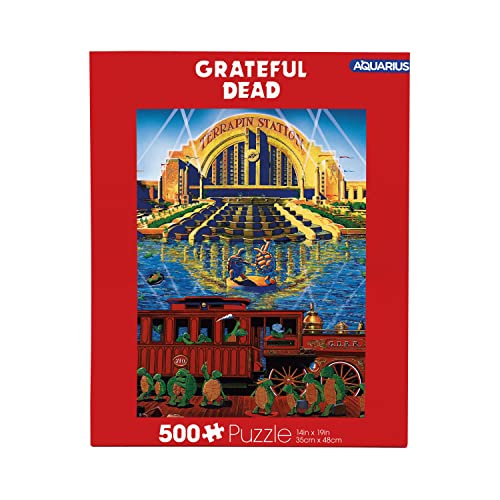 AQUARIUS Grateful Dead Puzzle (500 piezas) – Libre de deslumbramiento – Ajuste de precisión – prácticamente sin polvo – Producto oficial de Grateful Dead & coleccionables – 35 x 45 cm