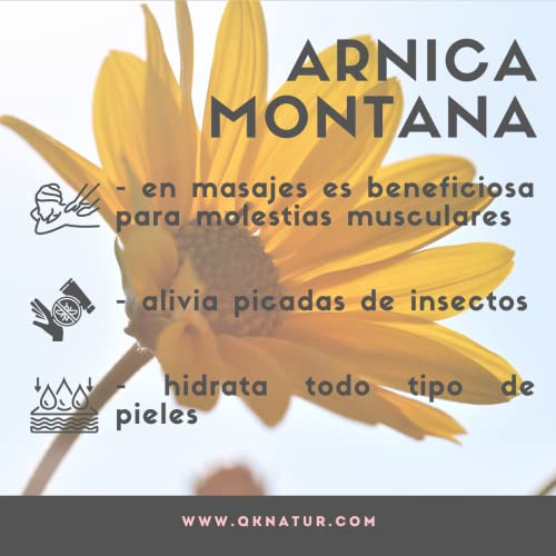 ARNICA - Aceite Macerado de Árnica Montana 100% Puro - BIO - Orgánico - Vegetal - 250 ml