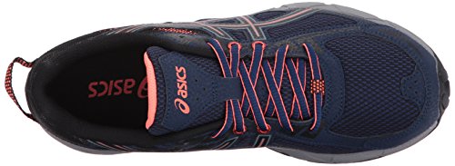 Asics - Gel-Venture 6 - Zapatillas deportivas para mujer, para correr, Azul (Azul índigo, negro, coral), 42 EU