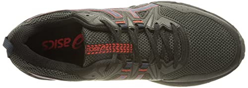 Asics Gel-Venture 8, Trail Running Shoe Hombre, Black/Fiery Red, 42.5 EU