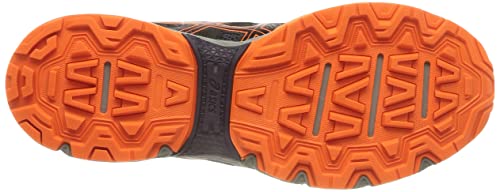 Asics Gel-Venture 8, Trail Running Shoe Hombre, Black/Shocking Orange, 42.5 EU