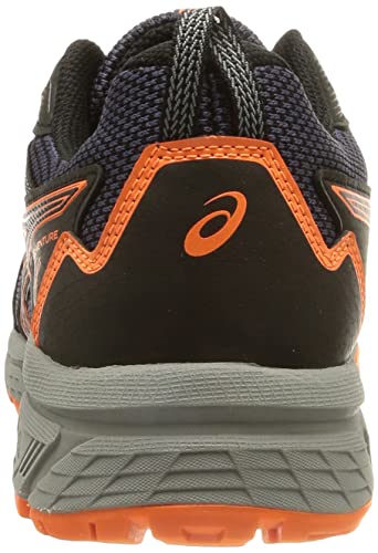 Asics Gel-Venture 8, Trail Running Shoe Hombre, Black/Shocking Orange, 43.5 EU