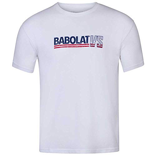 Babolat Exercise Vintage tee Men Camiseta, Hombre, White/White, XL