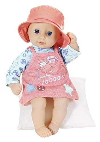 Baby Annabell Little Bebé 36cm-para Niñas 1 Año en Adelante-Fácil para Manos Pequeñas-Incluye Vestido, Sombrero para el Sol y Percha (706251)